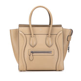 セリーヌ マイクロラゲージ ハンドバッグ 189793DRU ベージュ デューン カーフ レディース CELINE 【中古】